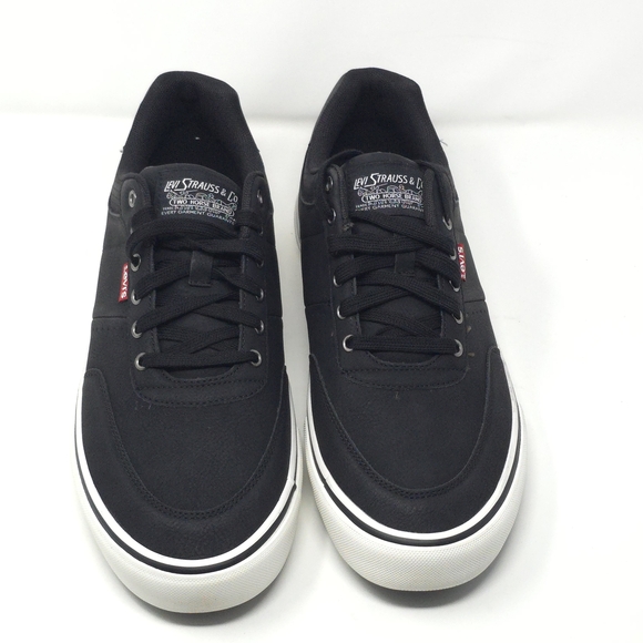 Levi’s Drive Lo Black Synthetic Leather Lace-Up Sneakers Size 11M - Picture 6 of 11